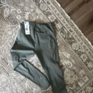 Adidas by Stella McCartney Olive Green High-Rise Performance Leggings